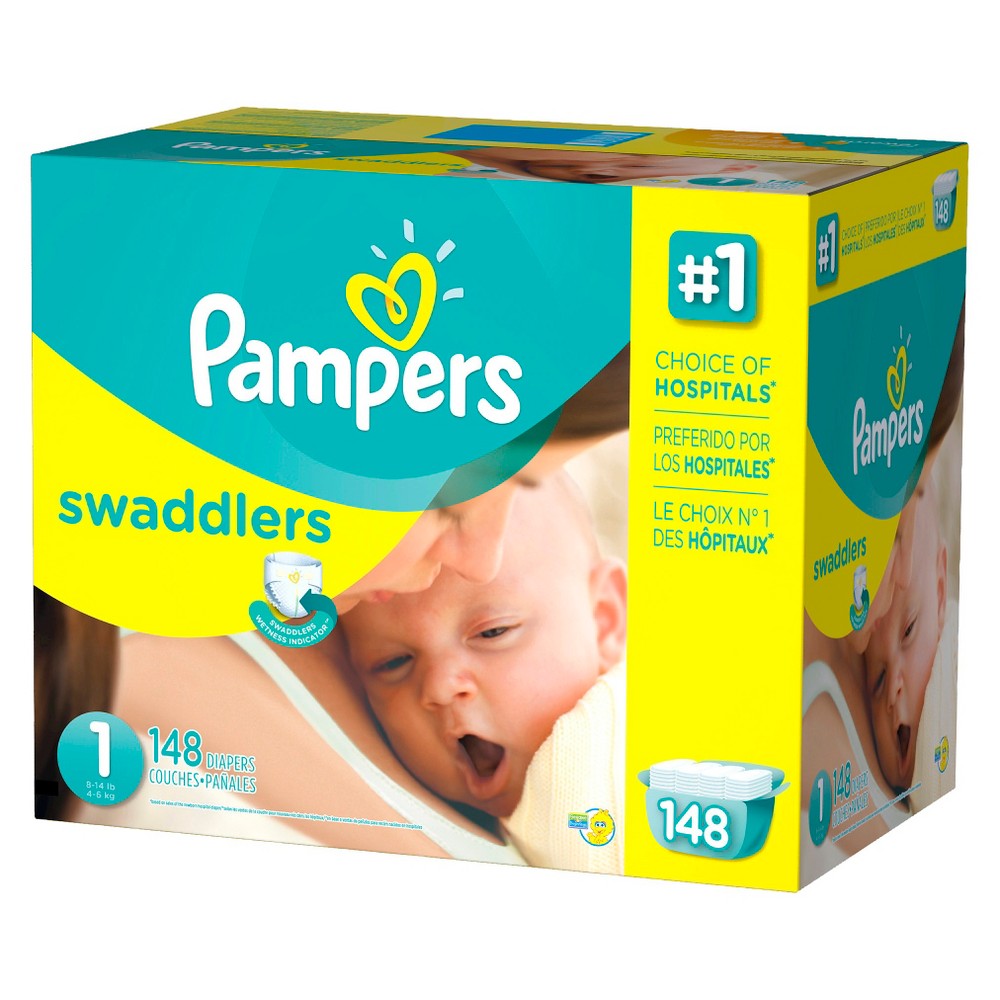 UPC 037000863663 product image for Pampers Swaddlers Diapers, Giant Pack - Size 1 (148 ct) | upcitemdb.com