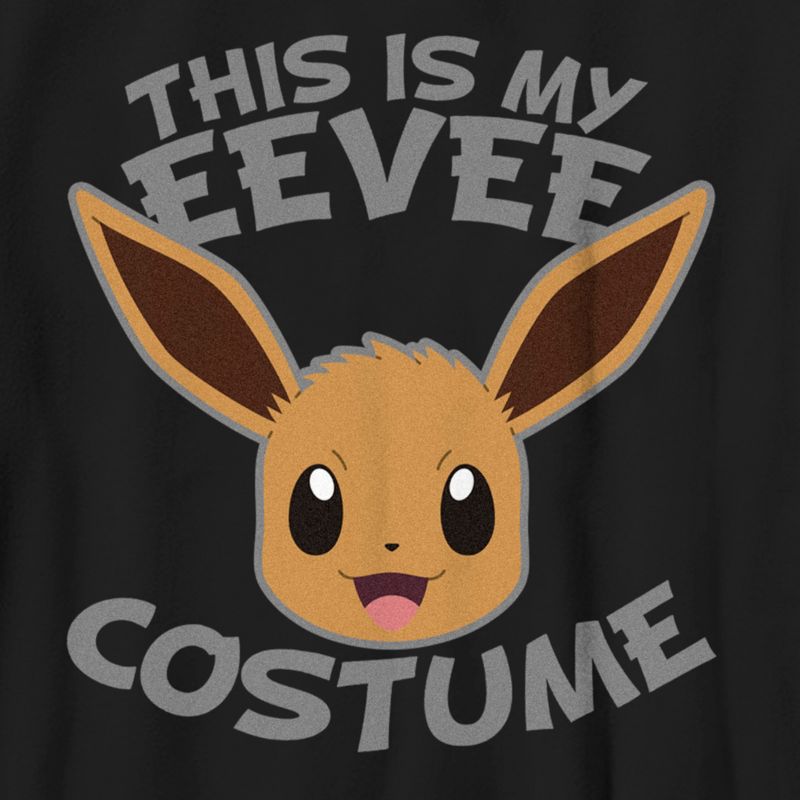 Boy's Pokemon Halloween This is my Eevee Costume T-Shirt, 2 of 6