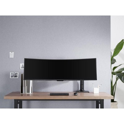 Heavy-Duty Black Adjustable Gas-Spring Single-Monitor Desk Mount