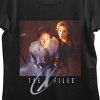 The X-Files Character Photo Art Crew Neck Short Sleeve Women's Black Crop Top - 2 of 3
