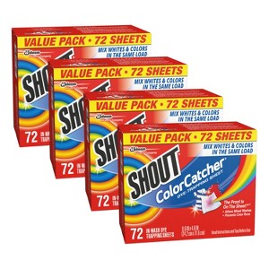 Shout Color Catcher Laundry Additive Sheets - 72ct - 1 of 4