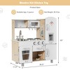 Costway Vintage Play Kitchen Pretend Kids Cooking Playset Toys w/Water Dispense - 3 of 4