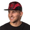 Marvel Comics Spider-Man Miles Morales Suit Embroidered Faux Leather Snapback Hat - 3 of 4