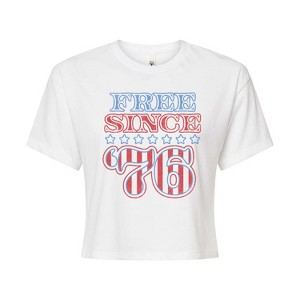 Women's - Instant Message - Free Since 76 Cropped Graphic T-Shirt - 1 of 4
