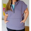 Women's Up And Ready Cap Sleeve Workout Hoodie - mono b - 4 of 4