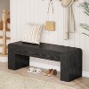 Tribesigns Entryway Bench, 47" Wood Shoe Bench with Thickened 5.9" Frame, End of Bed Bench for Bedroom, Hallway, Living Room, Easy Assembly - 4 of 4