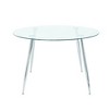 NicBex Round Dining Table Modern Tempered Glass Dining Room Table with Metal Spray Table Legs for Dining Room - 4 of 4