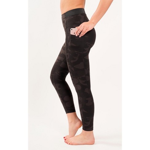 Yogalicious Womens Lux Ultra Soft High Waist Squat Proof Ankle Legging -  Pacific - X Small : Target