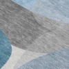 HomeRoots 5' X 8' Denim Blue And Gray Abstract Washable Indoor Outdoor Area Rug - 4 of 4