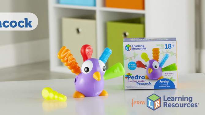 Learning Resources Pedro the Fine Motor Peacock, 2 of 10, play video