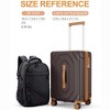 HONGGE Expandable 2-Piece Luggage Set with 100% PC Hardshell, TSA Lock & Spinner Wheels – Includes Carry-On Backpack - 3 of 4