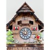 14" Wooden Cuckoo Clock with Animated Fisherman & Cottage Scene By River City Clocks - 2 of 4