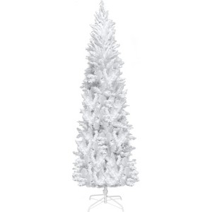 6.5ft Christmas Tree 719 Branches Artificial Christmas Pine Tree with Fiber Optics Without Pine Cones US Plug - 1 of 4