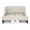 Racxily Upholstered Platform Bed Frame with 2 Storage Drawers, Adjustable Velvet Sofa Bed - 4 of 4
