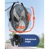 VEVOR 20 Inch Industrial Wall Mount Fan, High Velocity 4650 CFM Indoor Fan with 3 Speeds,  Powerful Motor Garage Wall Fan with Aluminum Blades ,Black - 4 of 4