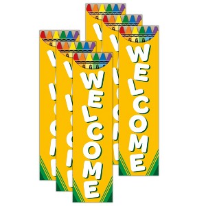 Eureka® Crayola® Welcome Vertical Banner, Pack of 6 - 1 of 4