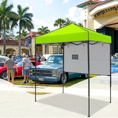 EAGLE PEAK 6'x4'Instant Pop Up Canopy with Adjustable Sun Wall