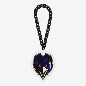 NFL Fan Chain, Big Neon Light Up Team Logo - Baltimore Ravens - 1 of 4