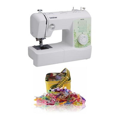 Brother Sm2700 27-stitch Sewing Machine And Sewing Clips With Tin Box ...