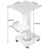 3 Tier Beauty Rolling Cart Esthetician Machine Mobile Cart for Instrument Storage - 4 of 4