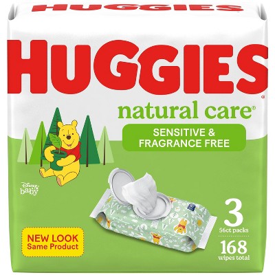 Huggies Natural Care Sensitive Unscented Baby Wipes - 168ct