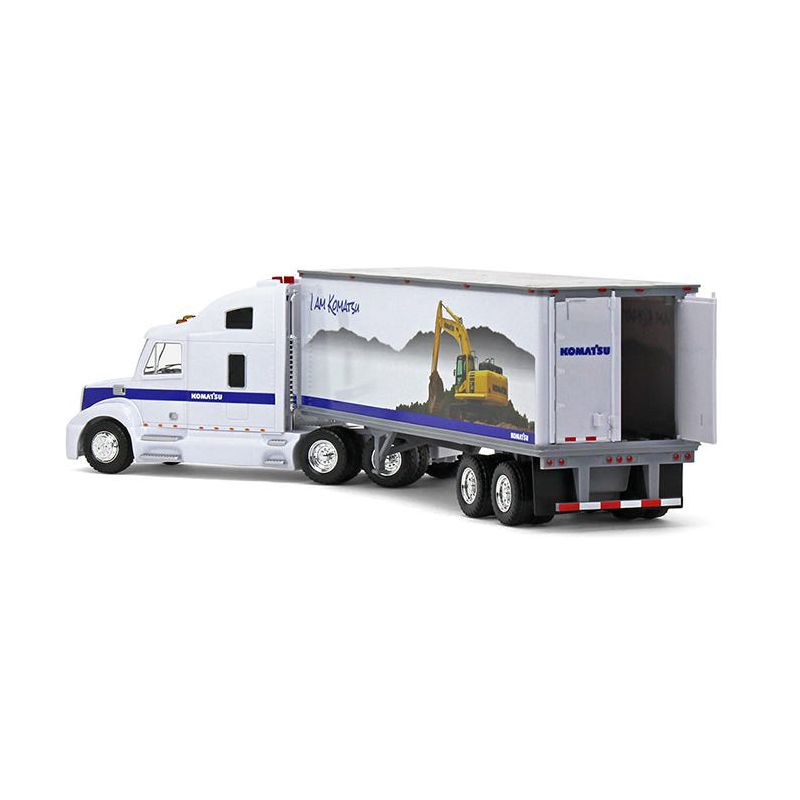 First Gear 1/24 Plastic Tractor Trailer with Lights & Sounds, Komatsu Semi 70-0585, 4 of 5