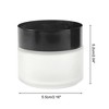 Unique Bargains Elegant Frosted Cream Glass Bottle for Bathroom 1 Pc - 4 of 4