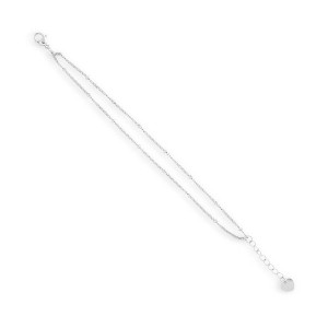 EVRY JEWELS WATERPROOF Gold or Silver Plated Double Layer Beaded Chain Bracelet - 1 of 2