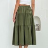 Women's Boho Tiered Button-Down Midi Skirt - Cupshe - 4 of 4