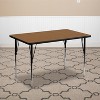 Emma and Oliver 30x48 Rectangle Laminate Adjustable Activity Table - image 2 of 4