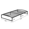 Low Profile Bed Frame, Heavy Duty Metal Platform Bed with Steel Slat Support, No Box Spring Needed, Easy Assembly - 2 of 4