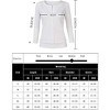 WhizMax Women Fitted Round Neck 3/4 Sleeve Button-Up Knit Cardigan - 4 of 4
