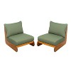 Christopher Knight Home Ansonia Mid-Century Modern Outdoor Acacia Wood Club Chair with Water-Resistant Cushion - 2 of 4
