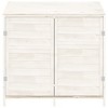 VidaXL Garden Shed White 40.2"x20.5"x44.1" Solid Wood Fir - 3 of 4