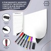 SCRIBBLEDO Meal Planner Dry Erase 13"X17” Magnetic Diet Planner 6 Markers Included - 4 of 4