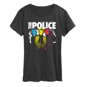Women's - The Police - The Police Color Pop Short Sleeve Graphic T-Shirt - 1 of 4
