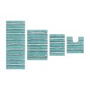 Home Weavers Glamour Collection 100% Polyester Microfiber Bathroom Rug, Non Slip Bath Mat Water Absorbent Soft Microfiber Shaggy Mat Machine Washable - 2 of 4