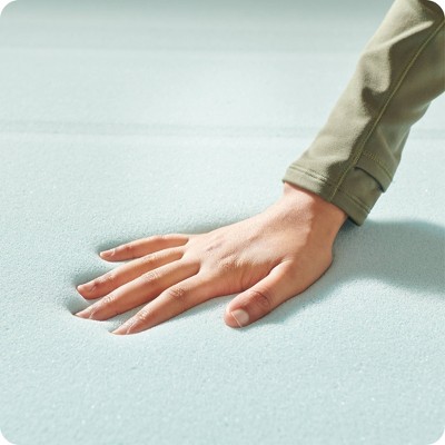 Twin XL Gel Memory Foam Mattress Topper with Quilted Cooling Cover