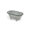 Cheung's Lavande Metal Fleur-de-Lis Tub Decor - Large - Gray - 3 of 4