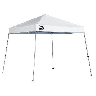 Quick Shade Weekender Elite 10 x 10 Foot Slant Leg Durable Pop Up Canopy, White
