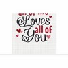 C&F Home All of Me Loves All Of You Embroidered Cotton Waffle Weave Kitchen Towel - 3 of 4