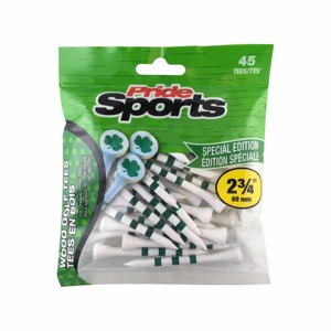 PrideSports 2.75'' Special Edition Shamrock Print Wood Golf Tee - 45pk - 1 of 3