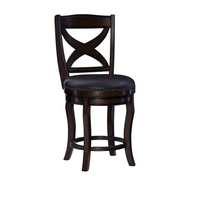 Ted Swivel Counter Height Barstool Espresso - Linon