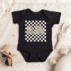 The Juniper Shop Retro Checkered Babe Baby Bodysuit - 2 of 2