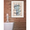 Bathroom Humor by Debbie DeWitt, Ready to Hang Framed print, White Frame - 2 of 3