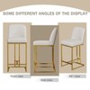 PAGED Set of 2 Dining Bar Chairs Creative Design Island Chairs with Anti Slip Pads for Kitchen Island, Dining Room - 3 of 4