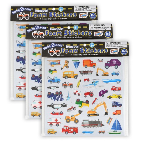 Ready 2 Learn™ Foam Stickers - Transport - 168 Per Pack - 3 Packs : Target