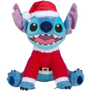 Gemmy Holiday Greeter Stitch in Santa Suit OPP SM Disney, Multi - 1 of 2