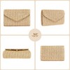 Generic Straw Purse for Women, Summer Woven Beach Purse Trendy with Chain Strap - 3 of 4