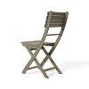 CAVINAS Outdoor Patio Dining Set for 4, Acacia Wood Expandable Outdoor Dining Table Slatted Design Patio Table Sets with 4 Chairs for Patio - 2 of 4